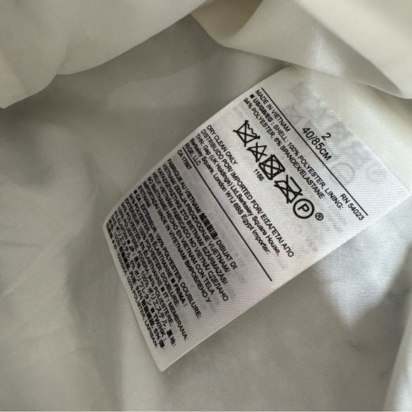 Banana Republic Blue White Black Tweed Crop Length Zip-up Blazer Jacket Size 2 - Picture 8 of 12